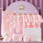 Hochwertiges Baby-Basisset | Elegante Geschenkkiste für Neugeborene | 100% Bio-Baumwolle | Mit Decke, Kleidung & Zubehör | Allergikerfreundlich