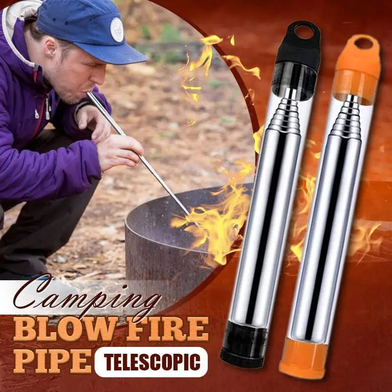 FirePuster Pro - Telescopic Blowpipe for Outdoor Adventures
