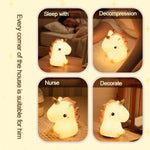 LumiEinhorn LED Night Light | Rechargeable & Touch Control | Magical Lighting for Children's Rooms