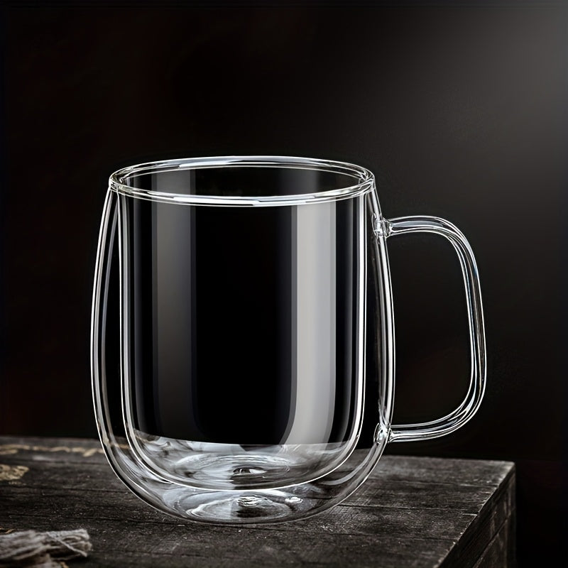Eleganter Isolierbecher aus Borosilikatglas – Hitzebeständig & Stilvoll