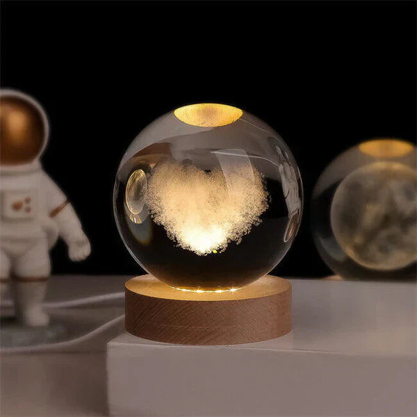3D Kristall Galaxie Kugel