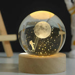 3D Kristall Galaxie Kugel