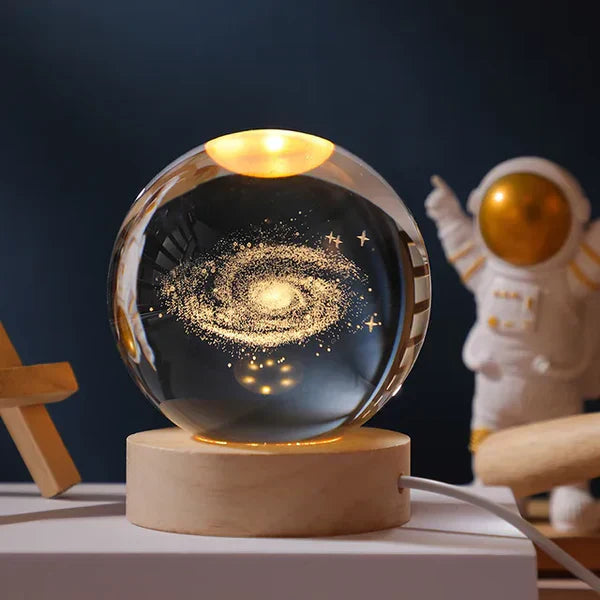 3D Kristall Galaxie Kugel