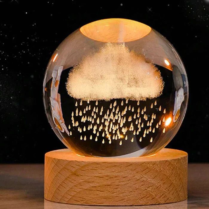 3D Kristall Galaxie Kugel