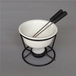 Keramischer Fondue-Topf für Schokolade und Käse