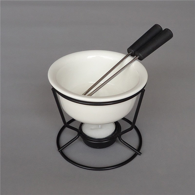 Keramischer Fondue-Topf für Schokolade und Käse