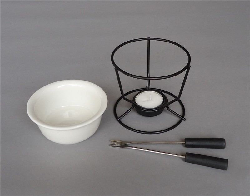 Keramischer Fondue-Topf für Schokolade und Käse