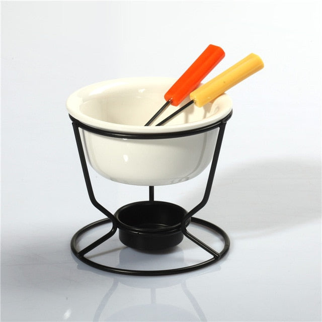 Keramischer Fondue-Topf für Schokolade und Käse