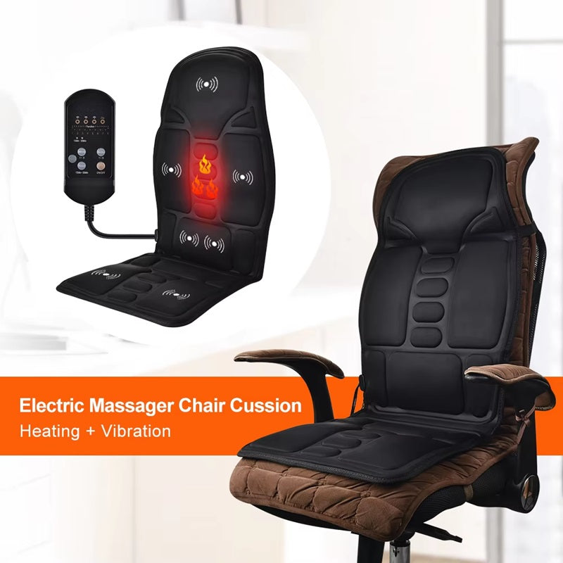 Elektrische Massageauflage mit Wärmefunktion - Ideal für Zuhause & Auto