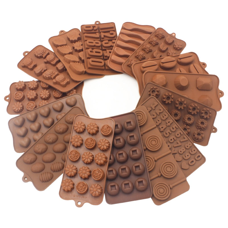 Herzblumen-Schokoladenform aus Silikon – Antihaft-Cake-Backform