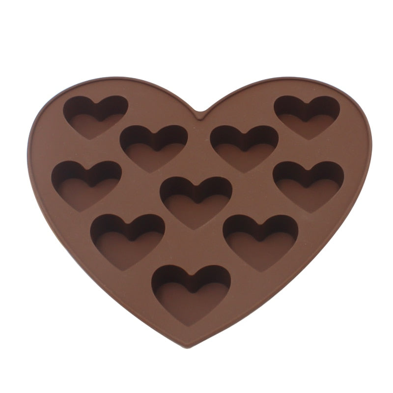 Herzblumen-Schokoladenform aus Silikon – Antihaft-Cake-Backform