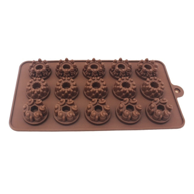 Herzblumen-Schokoladenform aus Silikon – Antihaft-Cake-Backform