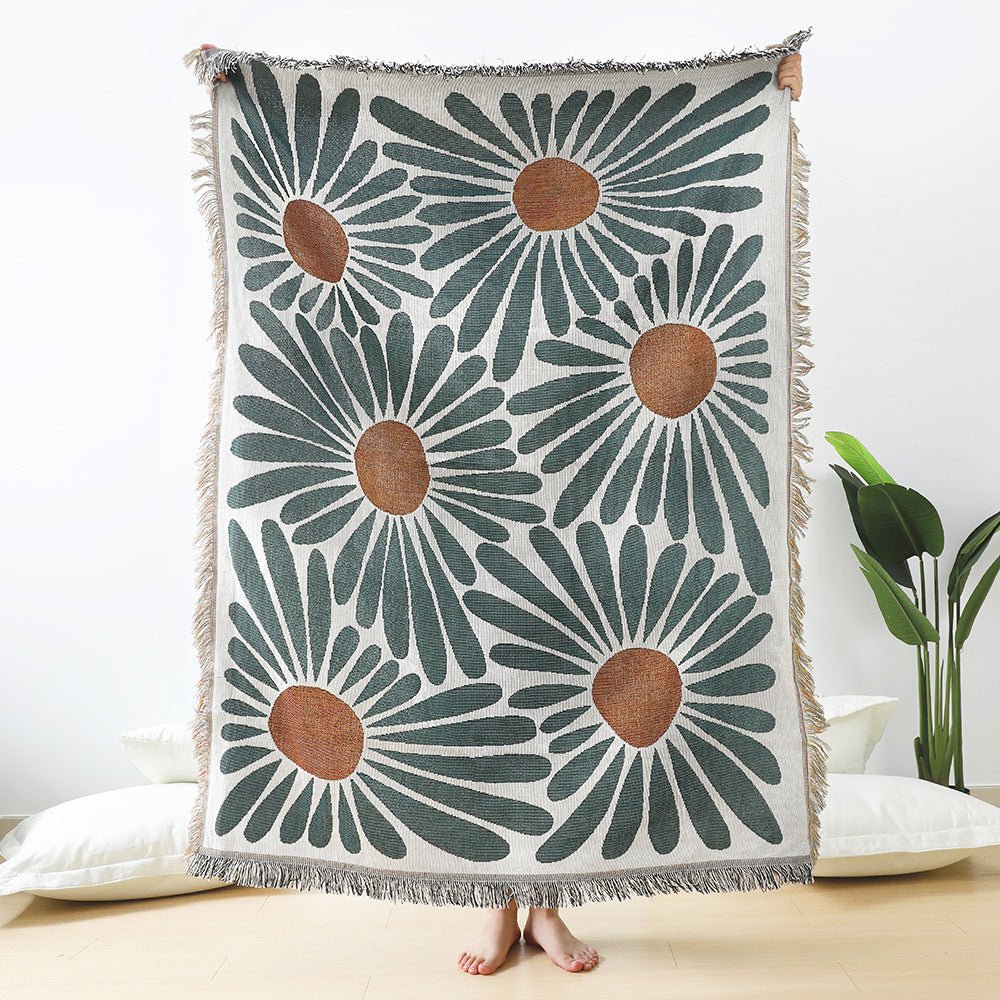 Stilvolle Wurfdecke mit Blumenmuster für jedes Zuhause