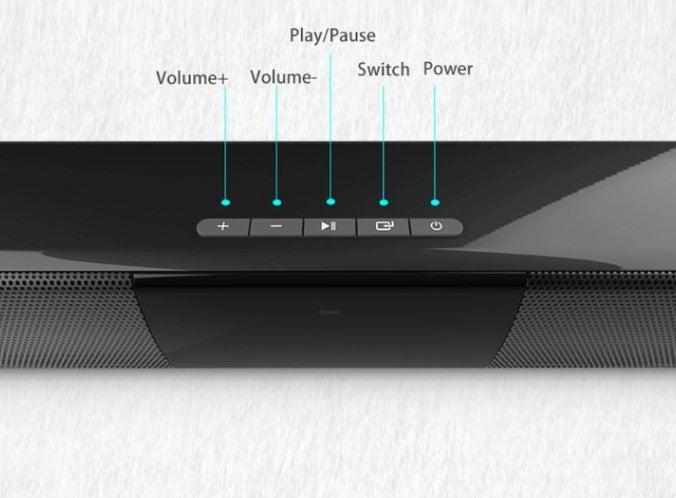Bluetooth Wireless Soundbar Speaker System with USB and FM Radio