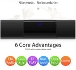 Bluetooth Wireless Soundbar Speaker System with USB and FM Radio