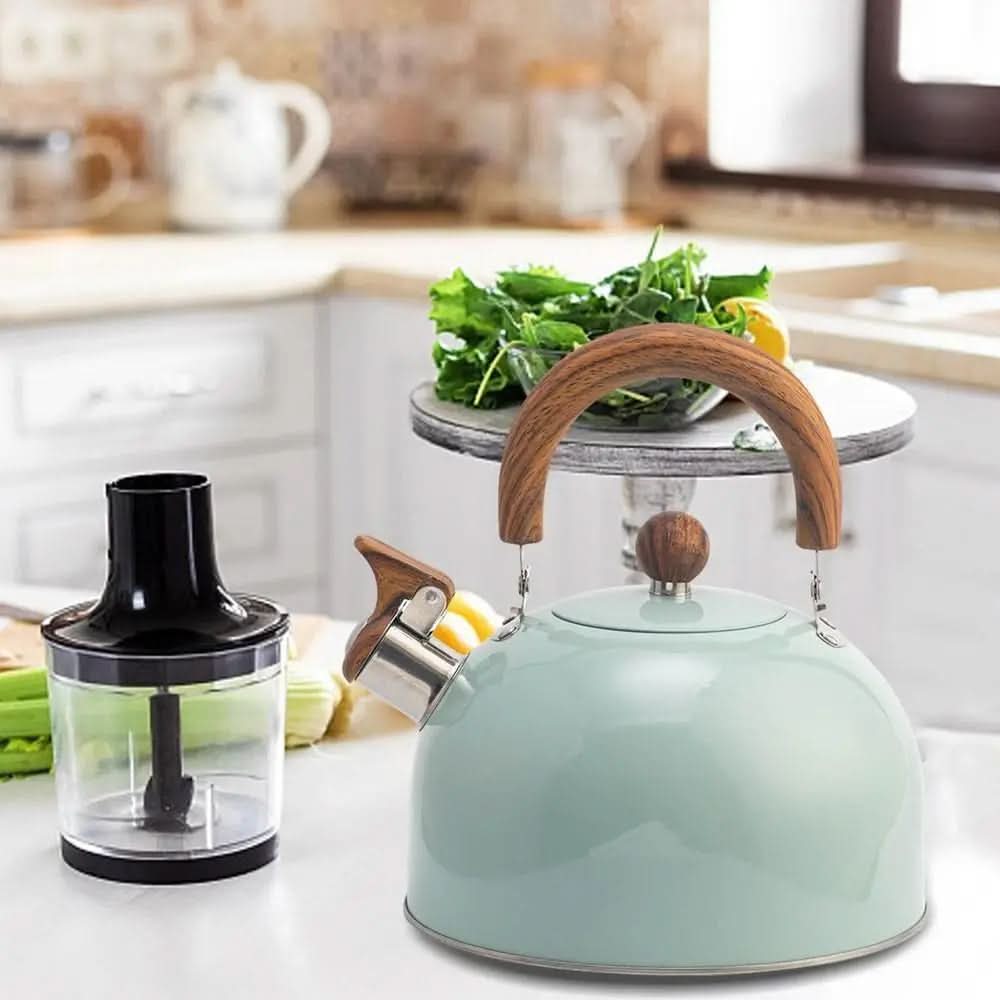 3-Quart Whistling Tea Kettle for Contemporary Kitchens