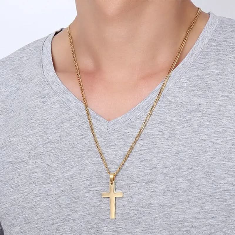 Cross Pendant Necklace for Men - Classic Design
