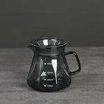 Klarer Glaskaffeebereiter für Filterkaffee und Teekanne