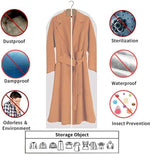 12 Clear Garment Bags for Clothes Protection - Unisex Set