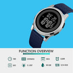 Modern Waterproof Sports Watch for Men - Slim Digital Design