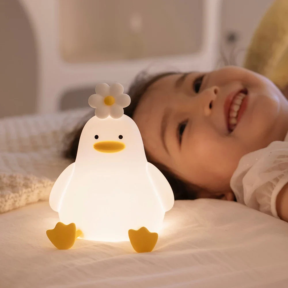 Bezaubernde Nachtlampe in Entenform