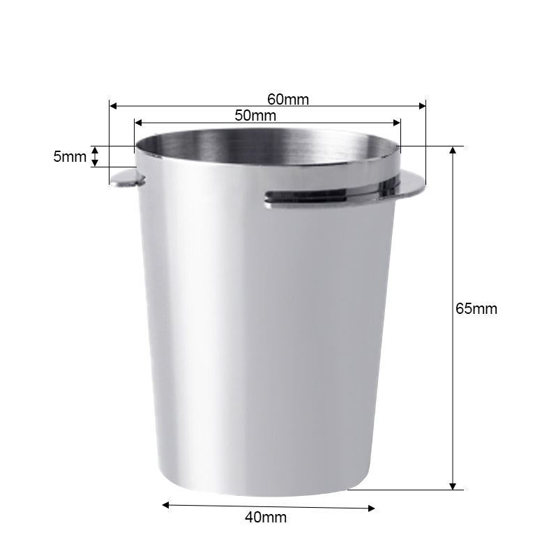 Kaffeemaßbecher aus Edelstahl für Espresso-Tamper