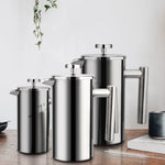 Kaffeebereiter aus Edelstahl – French Press für Espresso Kaffee