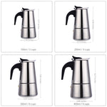 Espresso- und Latte-Perkolator für den Herd – Kaffeekanne Mocha