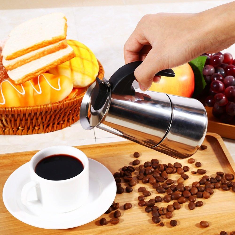 Espresso- und Latte-Perkolator für den Herd – Kaffeekanne Mocha
