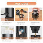 Tragbare 2-in-1 Kaffeemaschine für unterwegs