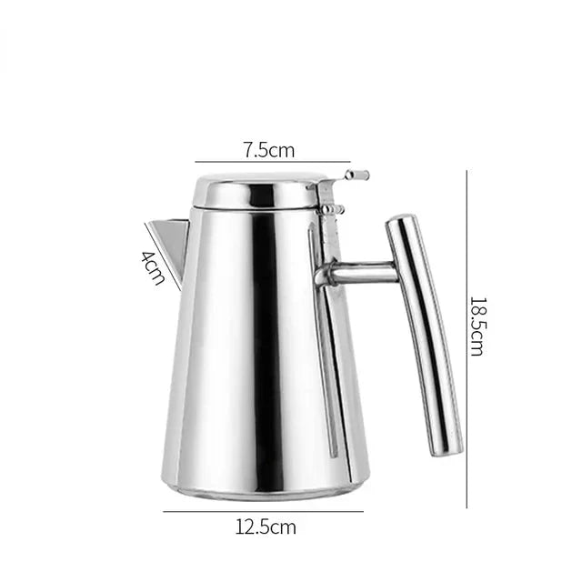 Edelstahl Teekanne mit langem Ausguss – Kaltwasser Tee Set