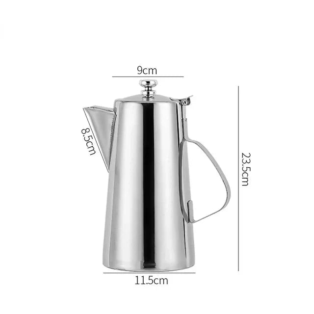 Edelstahl Teekanne mit langem Ausguss – Kaltwasser Tee Set