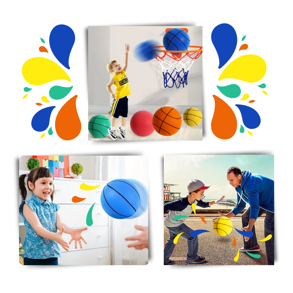 Colorful, Silent Indoor Basketball