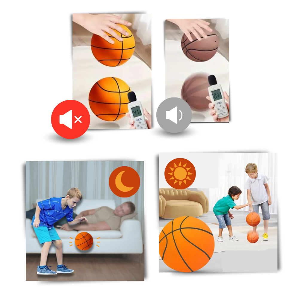 Colorful, Silent Indoor Basketball