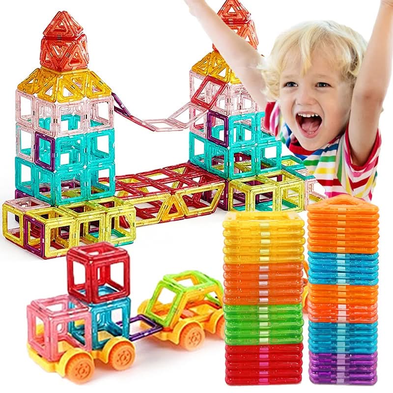 Creative Building Toy Set for Kids with Magnetic Pieces