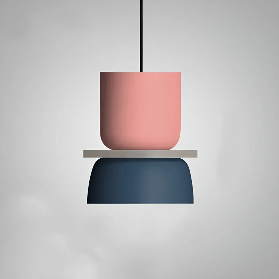 Lebendige Macaron LED Pendelleuchte – Farbenfrohe Eleganz