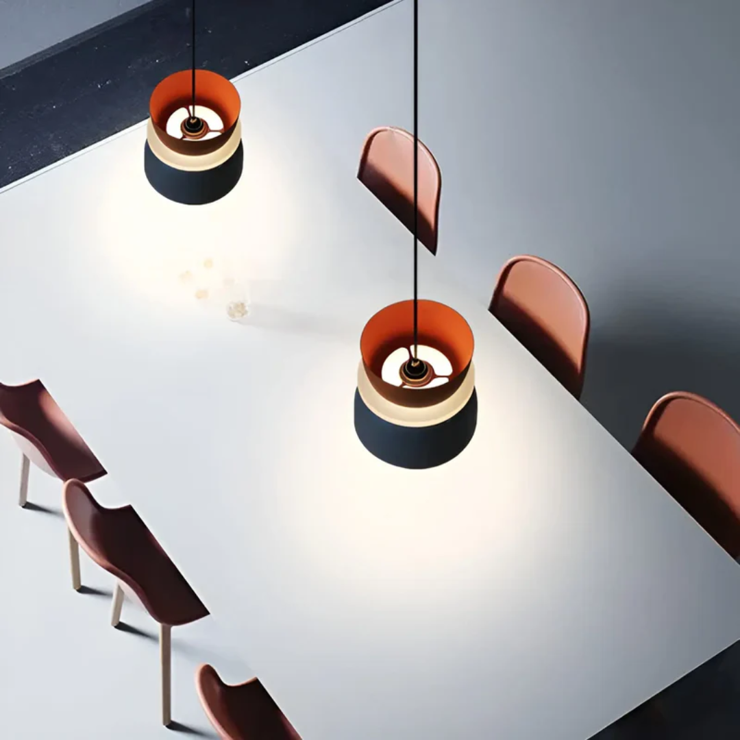 Lebendige Macaron LED Pendelleuchte – Farbenfrohe Eleganz