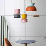 Lebendige Macaron LED Pendelleuchte – Farbenfrohe Eleganz