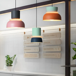 Lebendige Macaron LED Pendelleuchte – Farbenfrohe Eleganz