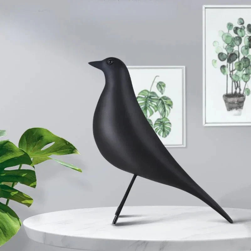 Lebendiges Vogelhaus-Dekoornament aus Kunstharz