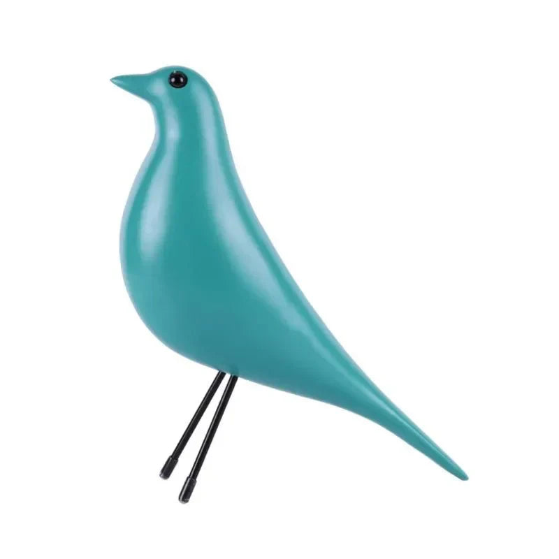 Lebendiges Vogelhaus-Dekoornament aus Kunstharz
