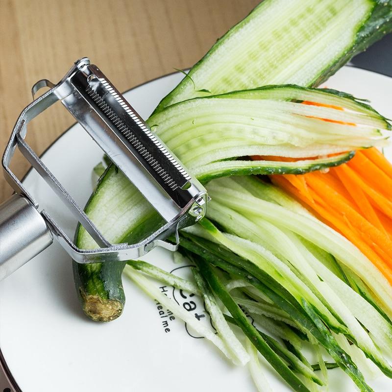 Edelstahl-Gemüseschäler mit ergonomischem Griff | Fritzel