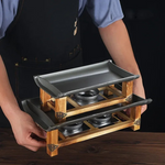 Antihaft Grillplatte für Fisch – Backblech aus Gusseisen