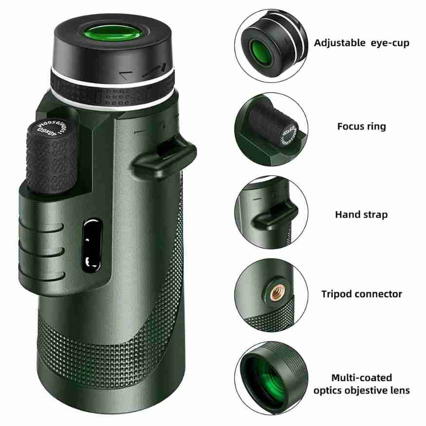 AussichtsGenie | 600x Kompaktes Teleskop mit Ultra-Zoom | Leicht, HD-Optik und Ideal für Outdoor-Aktivitäten