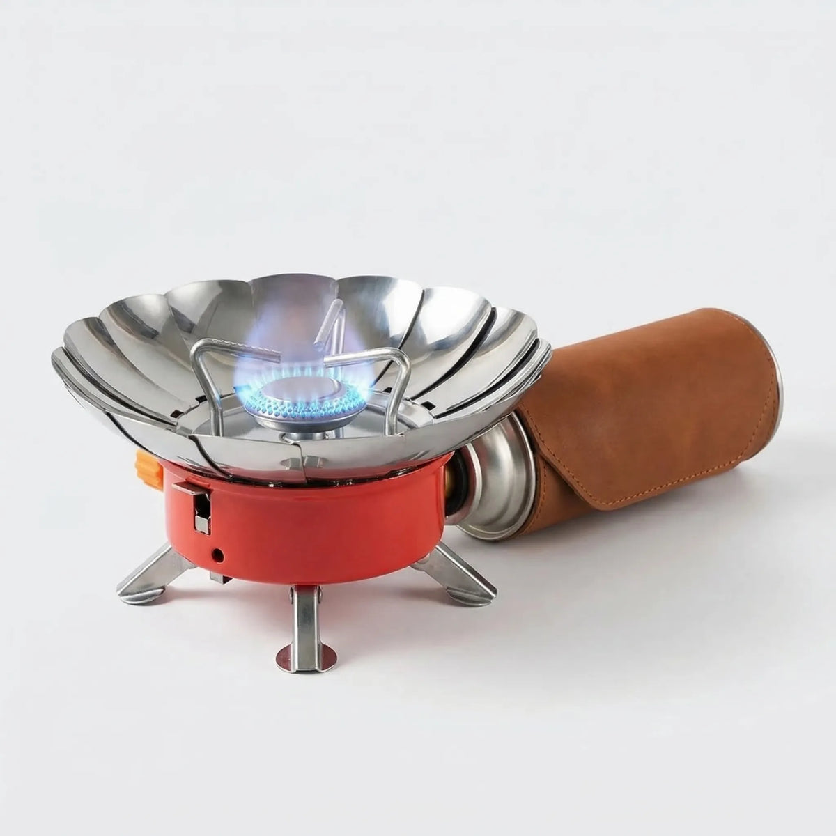 Portable Windproof Burner - Compact Folding Stove for Outdoor Camping
