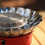 Portable Windproof Burner - Compact Folding Stove for Outdoor Camping