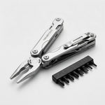 Folding Multi-Tool with Pliers and Screwdriver Attachments, Compact