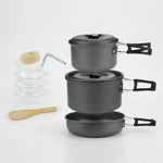 Compact Camping Cookware Set for Everyone - Unisex Design