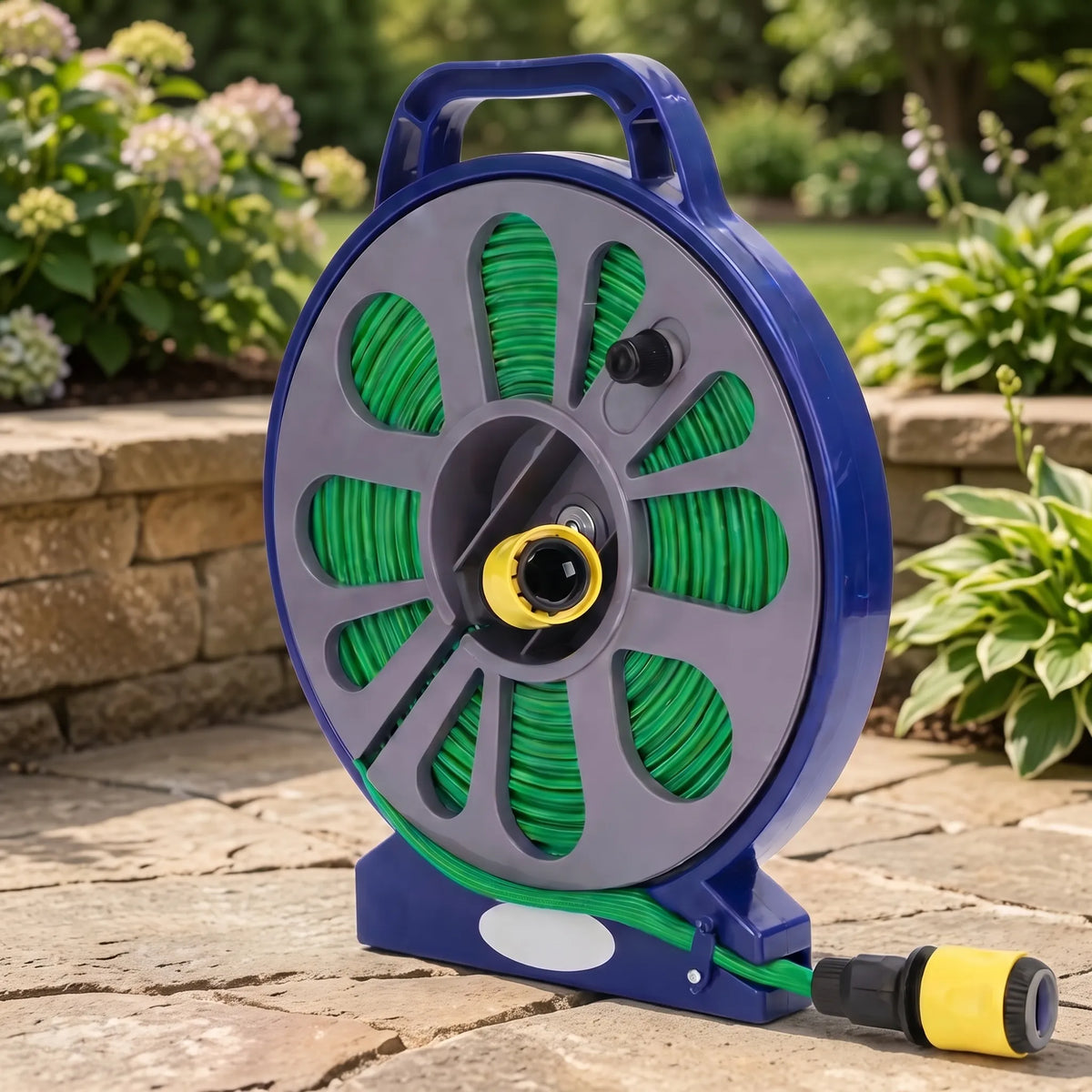 Easy-to-Use Portable Hose Reel for Gardening and Yard Watering