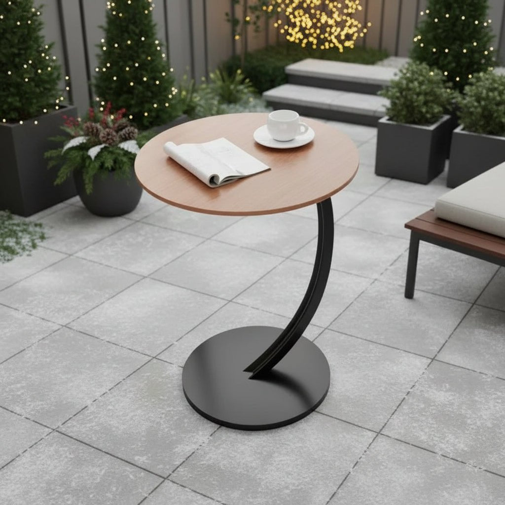 Small Space Round Side Table - Sturdy Construction